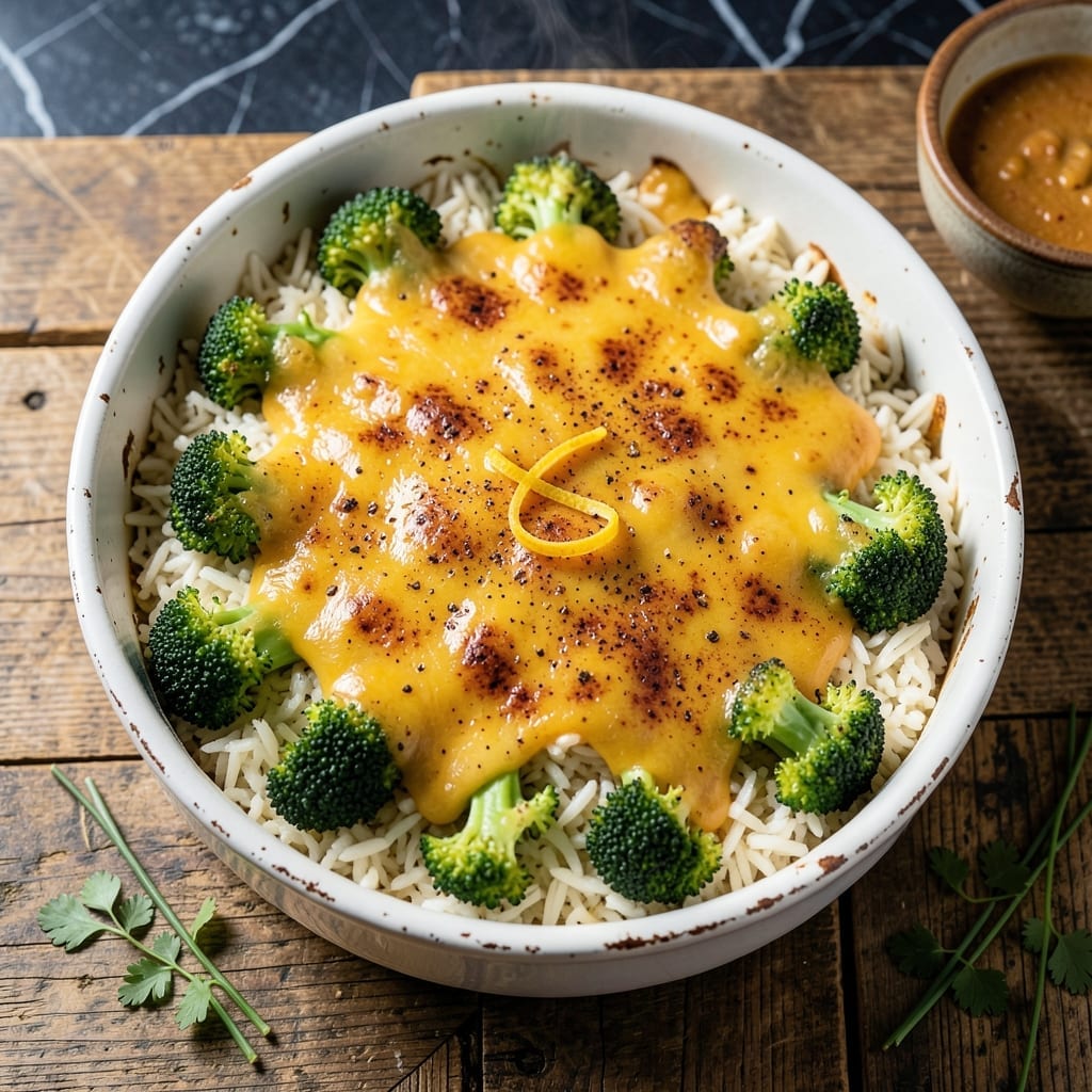 Recipe for Broccoli and Rice Casserole With Cheese: Baked Creamy Goodness Recipe for Broccoli and Rice Casserole With Cheese: Baked Creamy Goodness