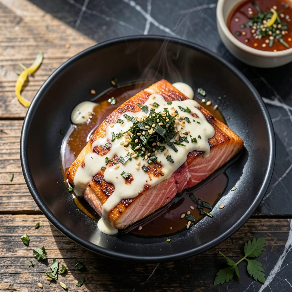 Baked Furikake Salmon Recipe Mayonnaise: Umami-Glazed Flaky Fillets