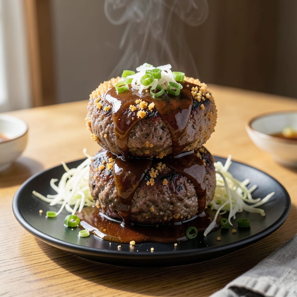 Hamburger Steak Recipe Japanese: Umami-Rich Gravy Over Tender Patties Hamburger Steak Recipe Japanese: Umami-Rich Gravy Over Tender Patties