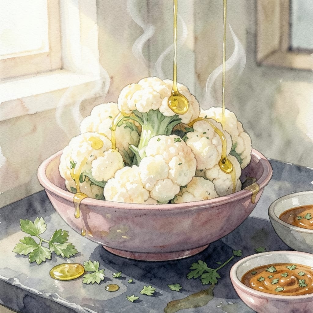 Recipe for Steamed Cauliflower: Bright and Tender in 15 Minutes