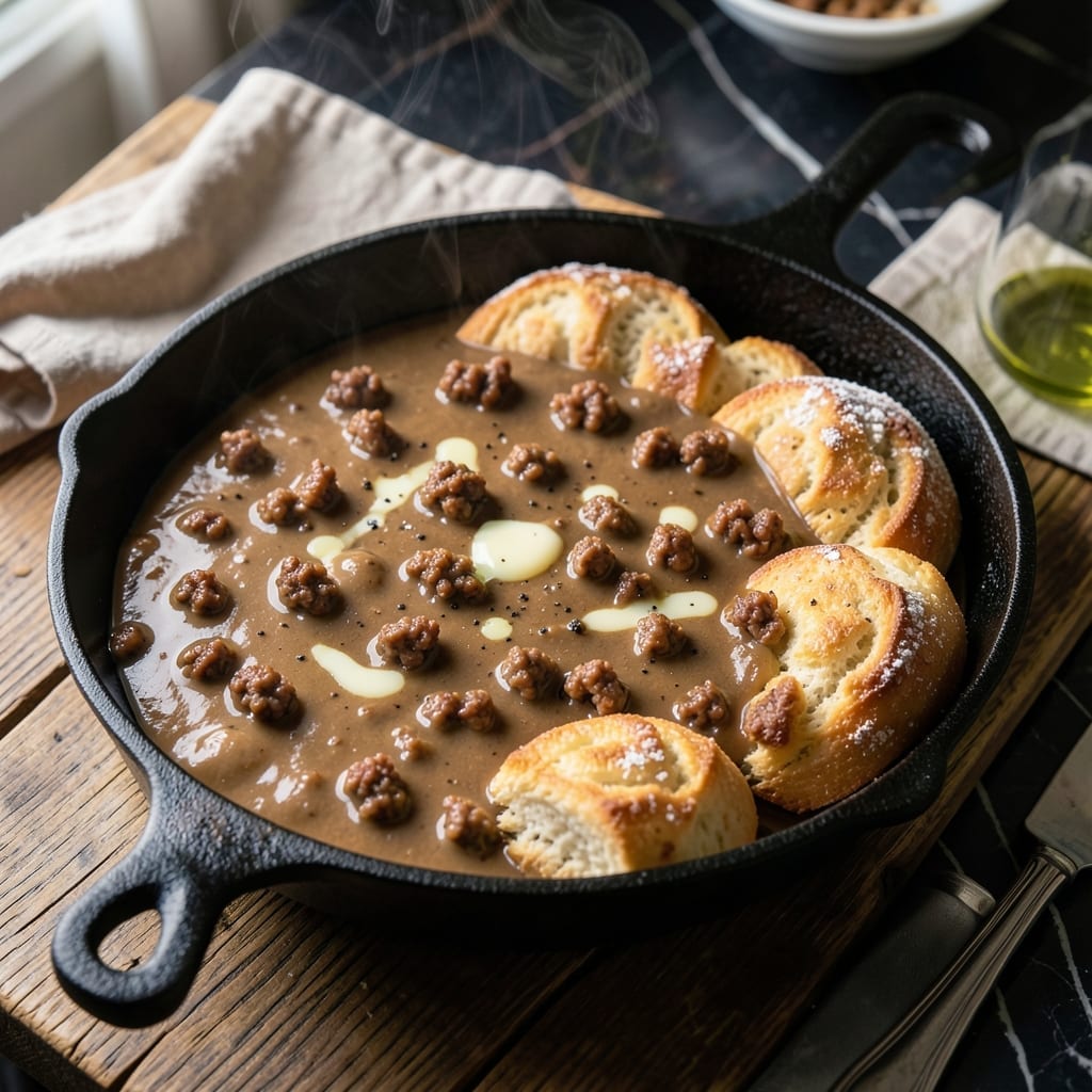 Tudor's Biscuit World Gravy Recipe: Velvety Sausage-Infused Creaminess