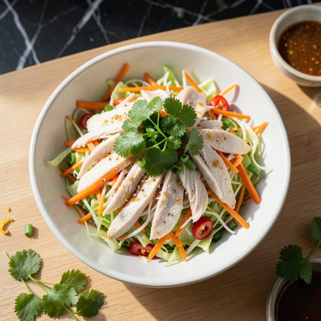Chicken Salad Recipe Asian: Sesame-Ginger Crunch With Fresh Herbs Chicken Salad Recipe Asian: Sesame-Ginger Crunch With Fresh Herbs