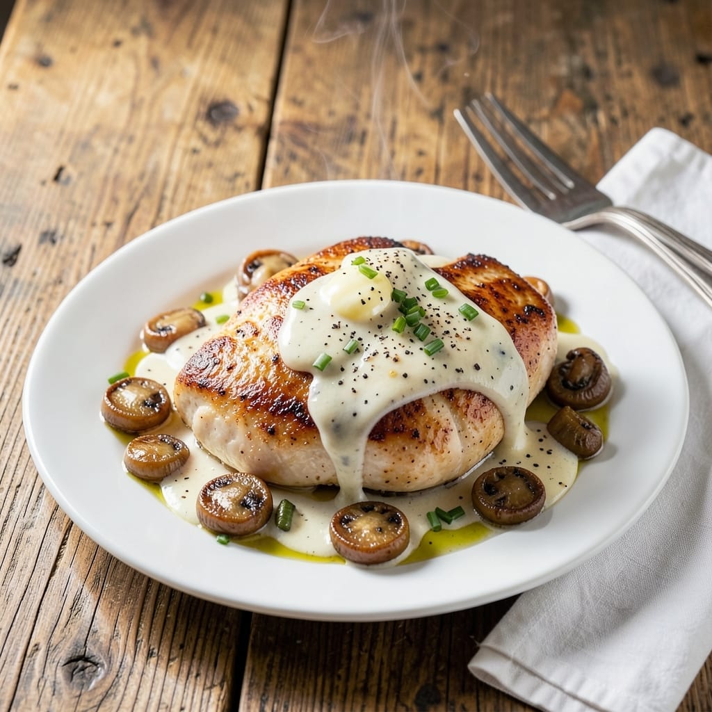 Martini Chicken Recipe: Creamy Vodka Sauce With Mushrooms Martini Chicken Recipe: Creamy Vodka Sauce With Mushrooms