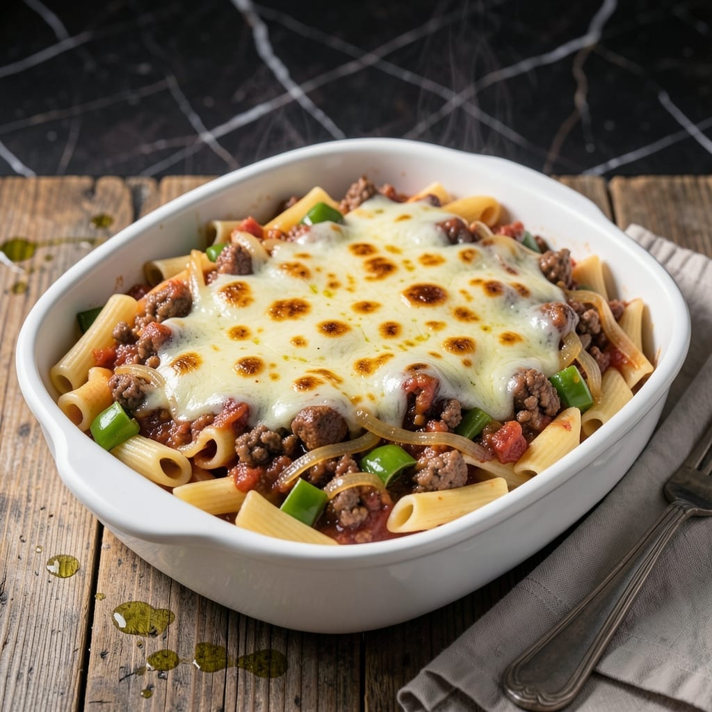 Recipe for Cavatini Supreme: Layers of Pasta and Cheese Baked to Perfection