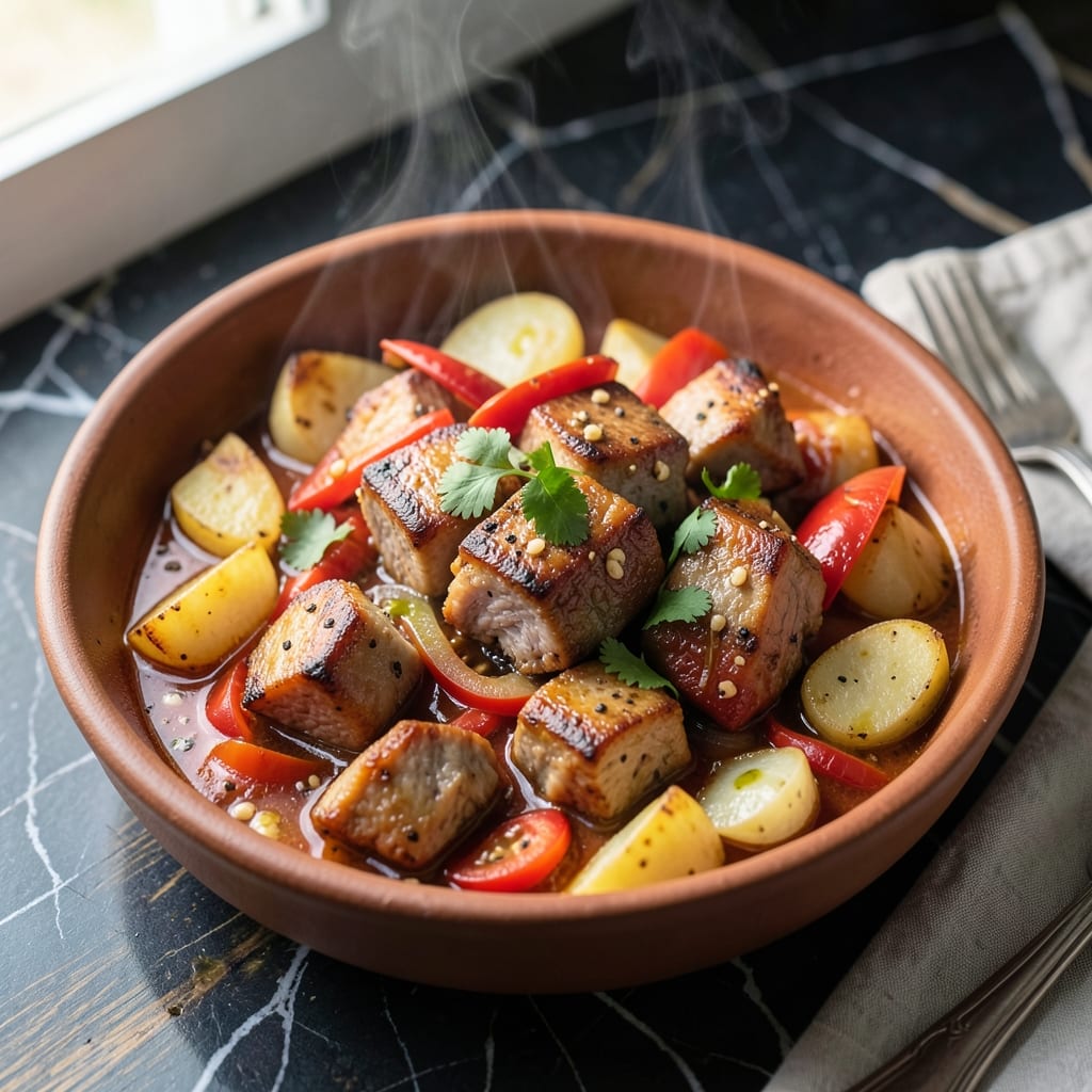 Pork Afritada Recipe Panlasang Pinoy: Filipino-Style Tomato and Potato Stew Pork Afritada Recipe Panlasang Pinoy: Filipino-Style Tomato and Potato Stew