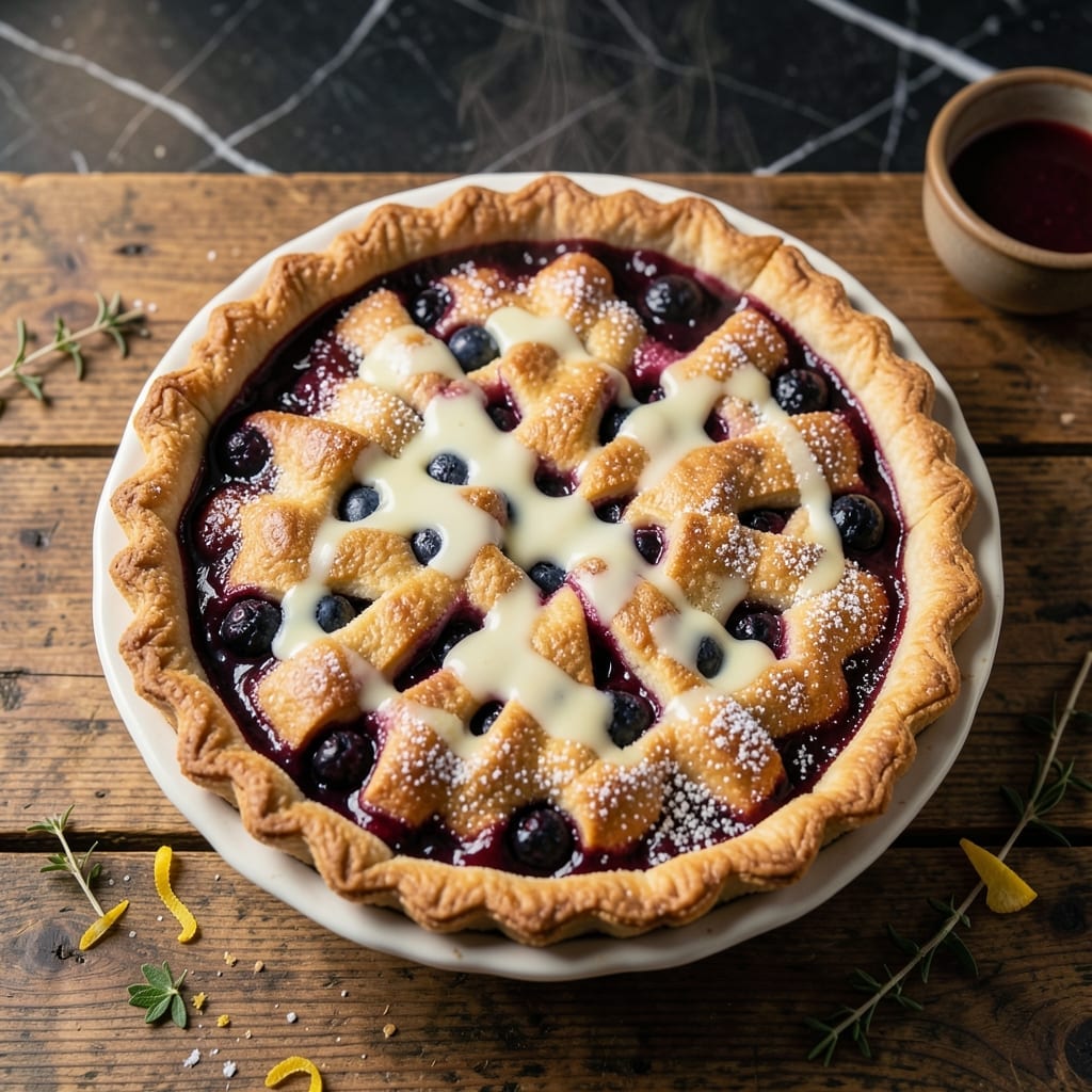 Marie Callender's Double Cream Blueberry Pie Recipe: Bursting Berries in Buttery Layers