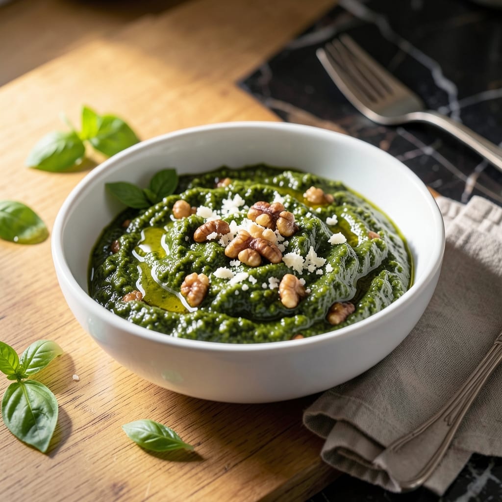 Easy Pesto Recipe Without Pine Nuts: Walnut Swap for Rich Herb Flavor