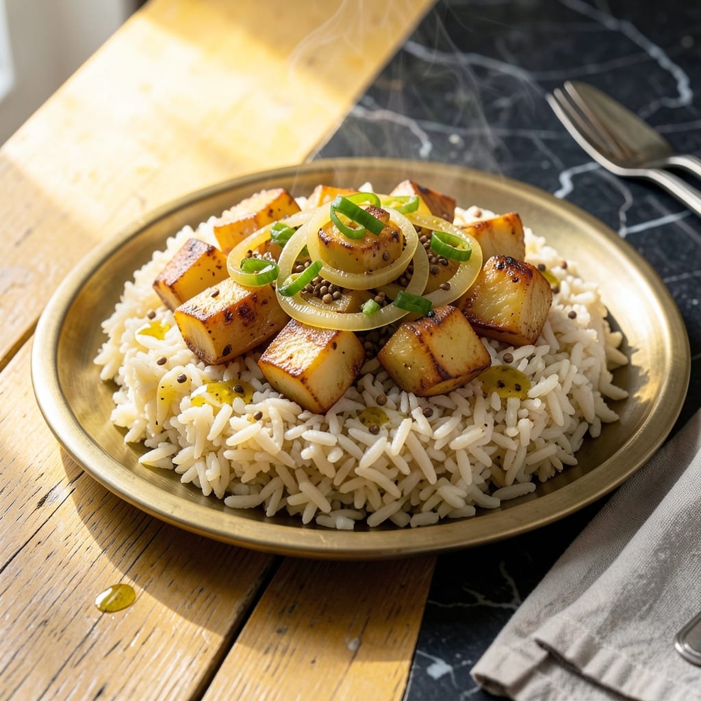 Poha Recipe With Potato: Fluffy Rice and Crispy Spuds in One Pan Poha Recipe With Potato: Fluffy Rice and Crispy Spuds in One Pan