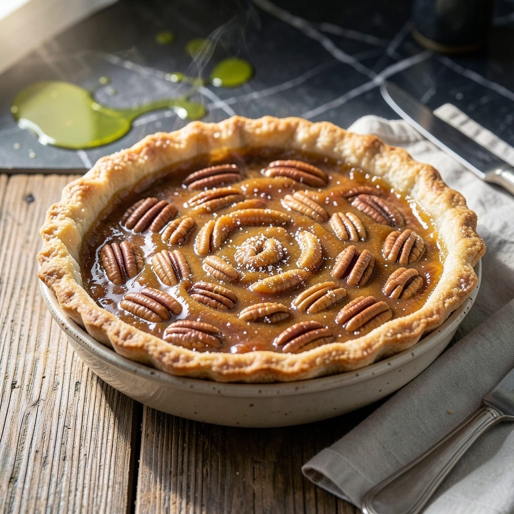 Pecan Pie Recipe With Cooked Filling: Pre-Baked Custard for Perfect Slices Pecan Pie Recipe With Cooked Filling: Pre-Baked Custard for Perfect Slices