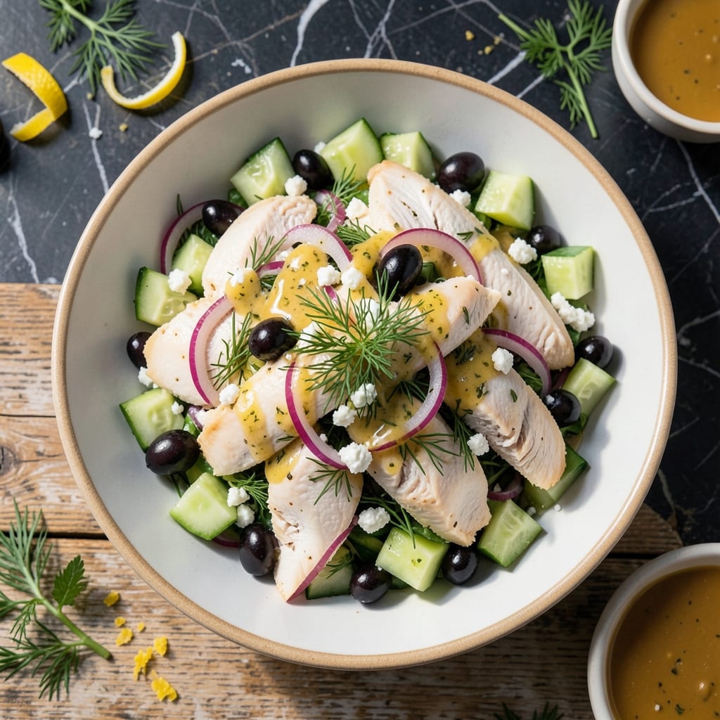 Chicken Salad Recipe Greek: Mediterranean Freshness With Feta and Olives Chicken Salad Recipe Greek: Mediterranean Freshness With Feta and Olives