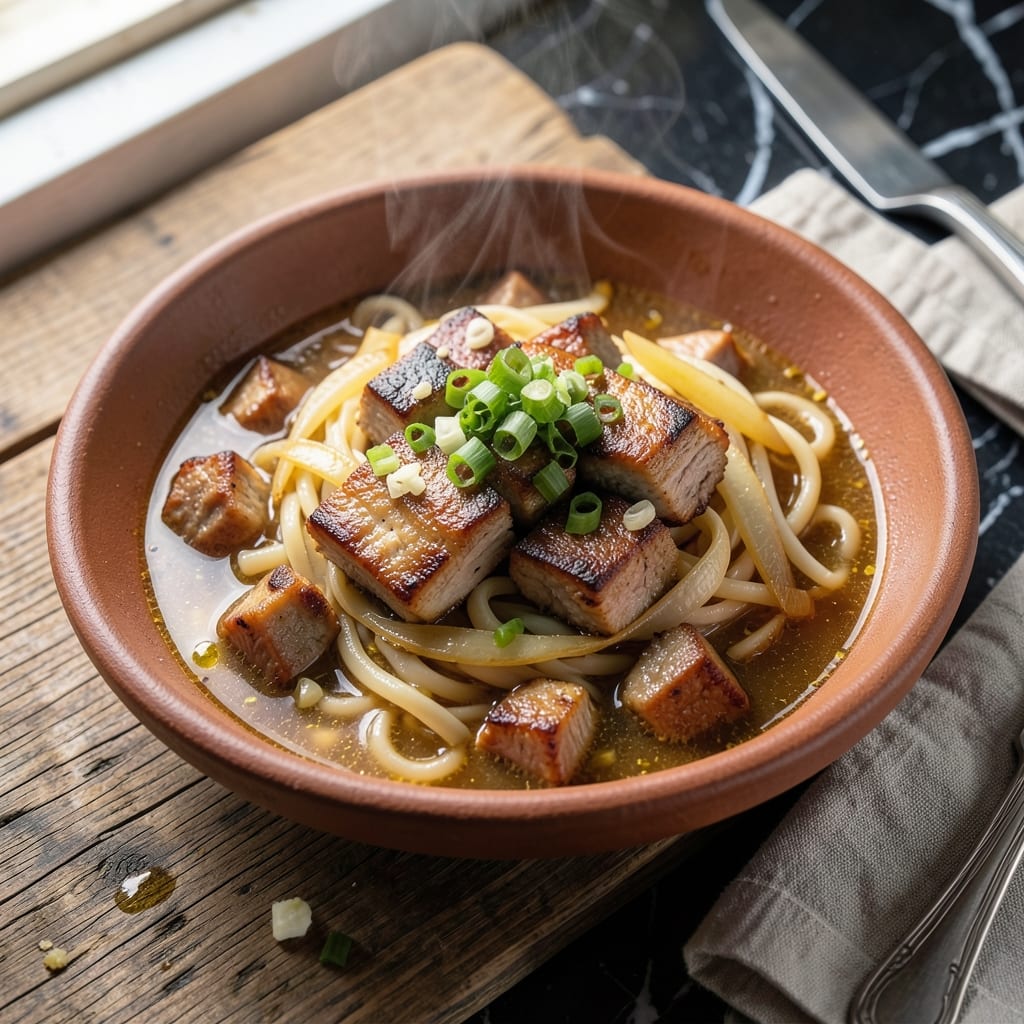Pork Lomi Recipe Batangas: Noodle Stew With Savory Pork Belly and Egg Pork Lomi Recipe Batangas: Noodle Stew With Savory Pork Belly and Egg