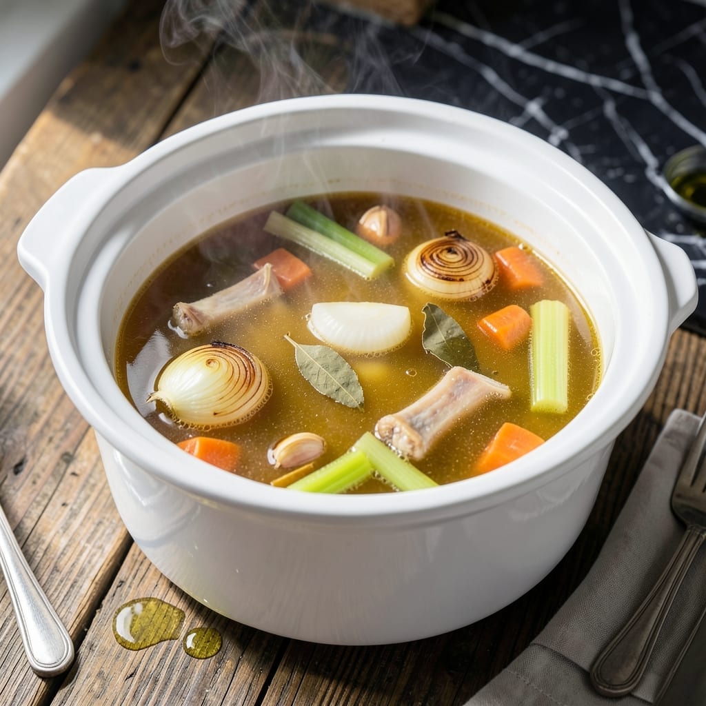 Chicken Broth Recipe Slow Cooker: Hands-Off Savory Depth in Hours