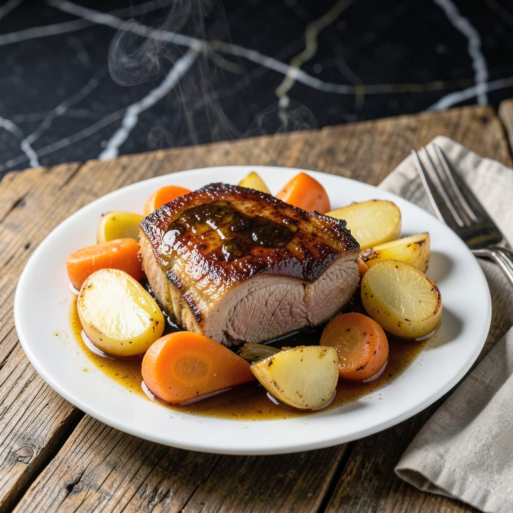 Pork Loin Slow Cooker Recipe Carrots Potatoes: Herb-Infused Tender Feast