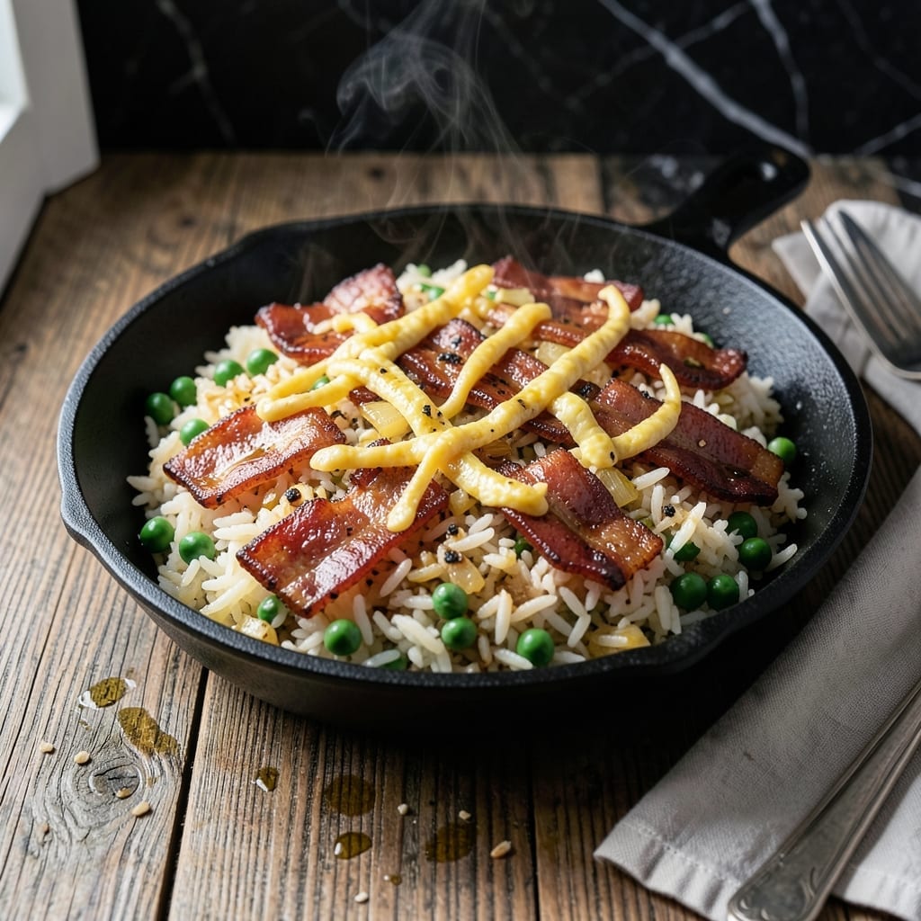 Recipe for Bacon Fried Rice: Smoky Crispness in Every Bite