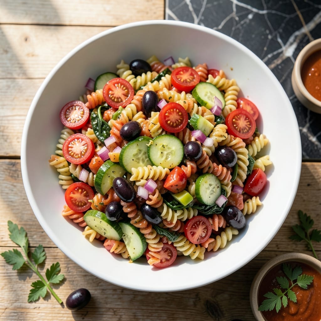Tri Color Pasta Salad Recipe With Italian Dressing: Vibrant Garden Freshness in Every Bite Tri Color Pasta Salad Recipe With Italian Dressing: Vibrant Garden Freshness in Every Bite