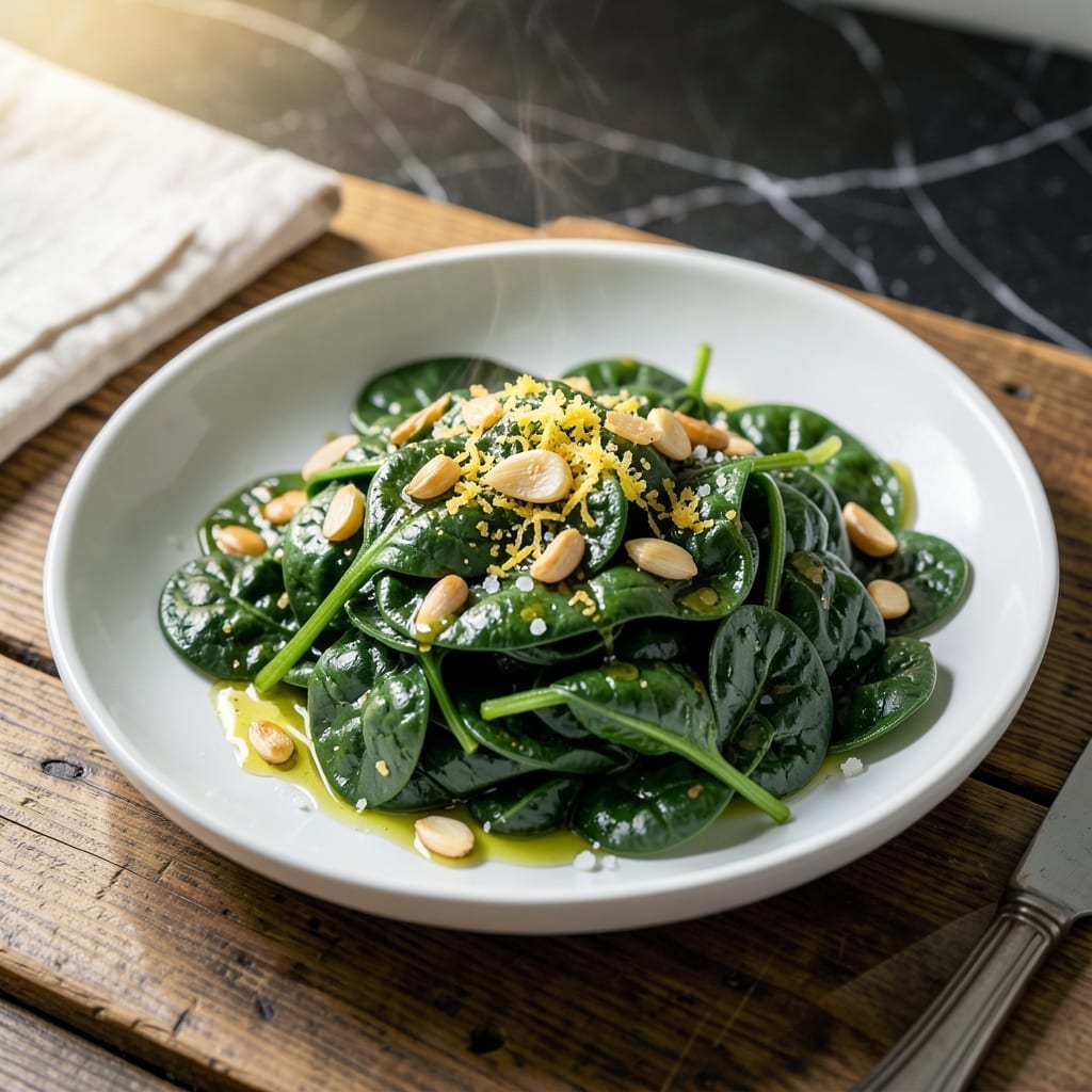 Sauteed Spinach Recipe Healthy: Vibrant Greens With Garlic and Lemon