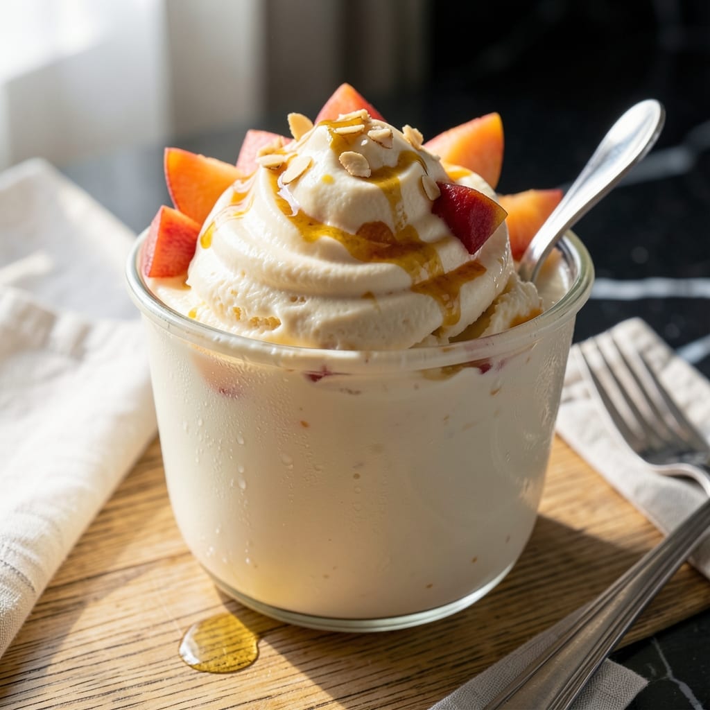 Peach Ice Cream Recipe 1 Quart: Velvety Smooth Homemade Delight Peach Ice Cream Recipe 1 Quart: Velvety Smooth Homemade Delight