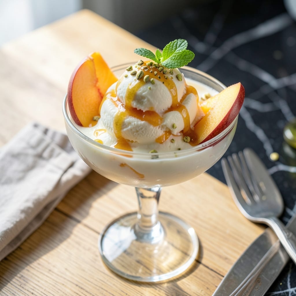 Peach Ice Cream Recipe Without Heavy Cream: Silky Smooth Lightened Delight Peach Ice Cream Recipe Without Heavy Cream: Silky Smooth Lightened Delight