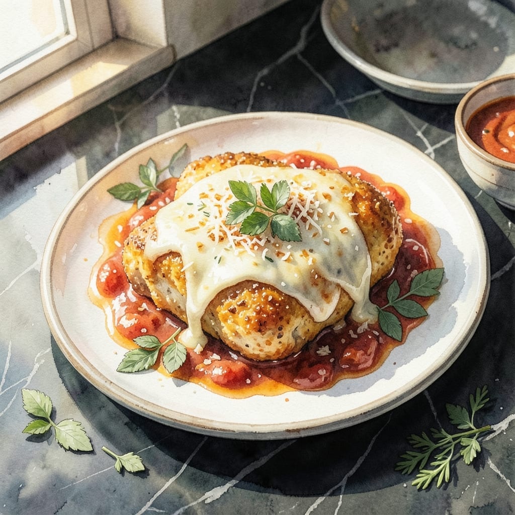 Chicken Parmesan Recipe With Chicken Thighs: Crispy Breading Over Melty Cheese Chicken Parmesan Recipe With Chicken Thighs: Crispy Breading Over Melty Cheese
