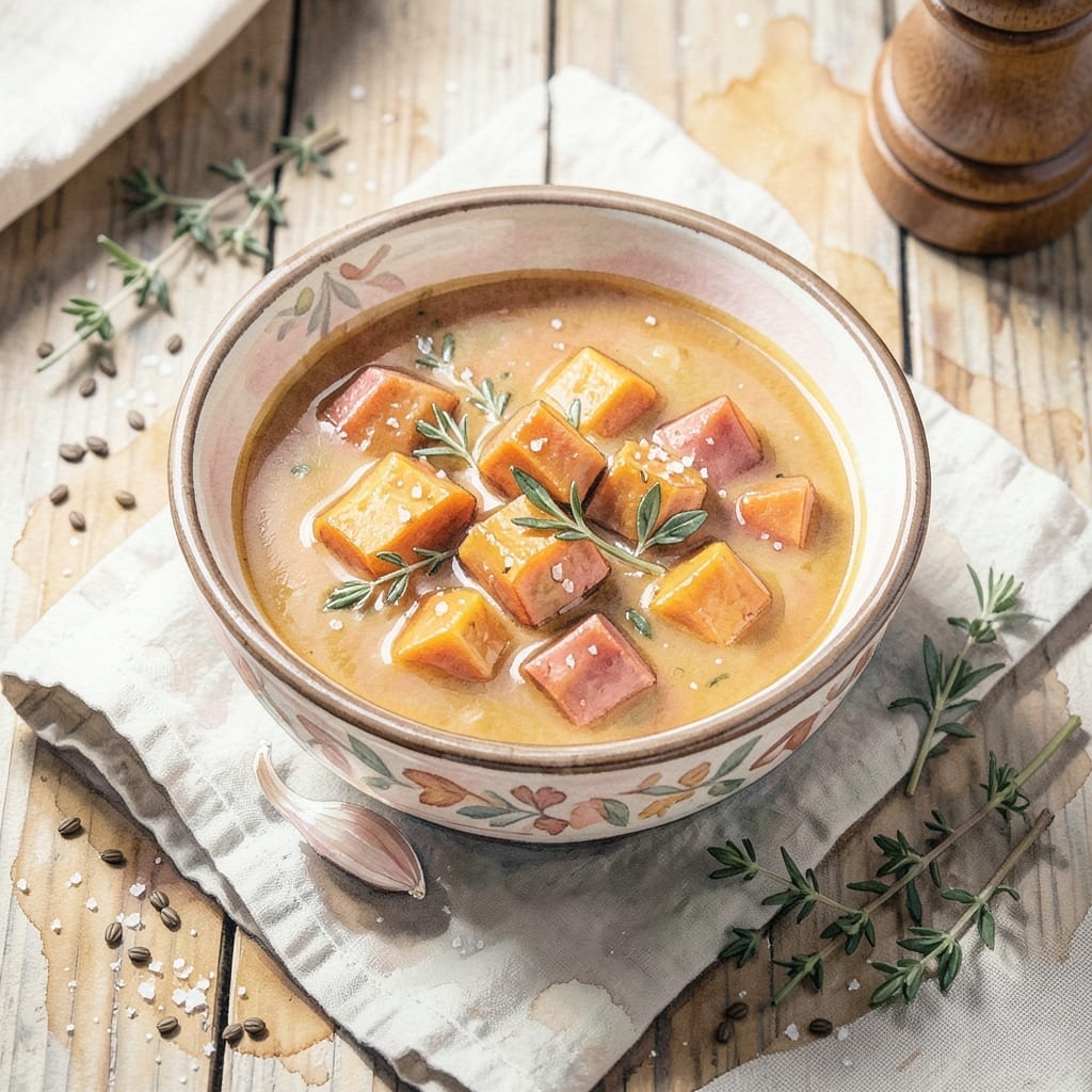 Butternut Squash and Sweet Potato Soup Recipe With Cumin: Velvety Blend of Warm Spices