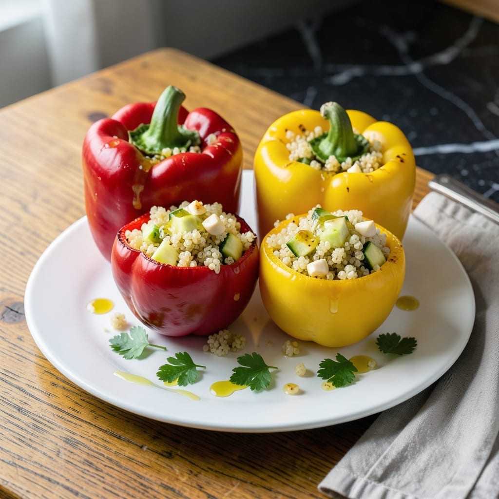 Stuffed Peppers Recipe Without Rice: Quinoa-Filled Savory Delight Stuffed Peppers Recipe Without Rice: Quinoa-Filled Savory Delight