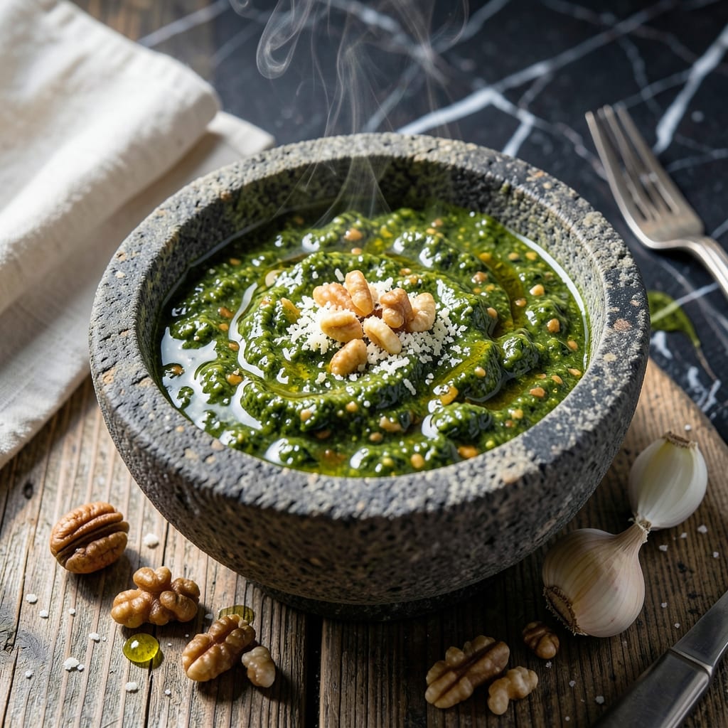 Pesto Sauce Recipe With Walnuts: Nutty Twist on Classic Basil Blend
