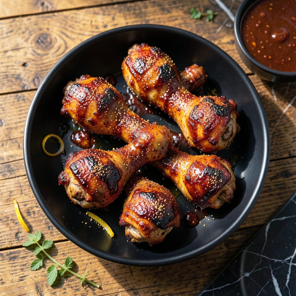 BBQ Chicken Drumsticks Recipe Air Fryer: Smoky Char in Half the Time