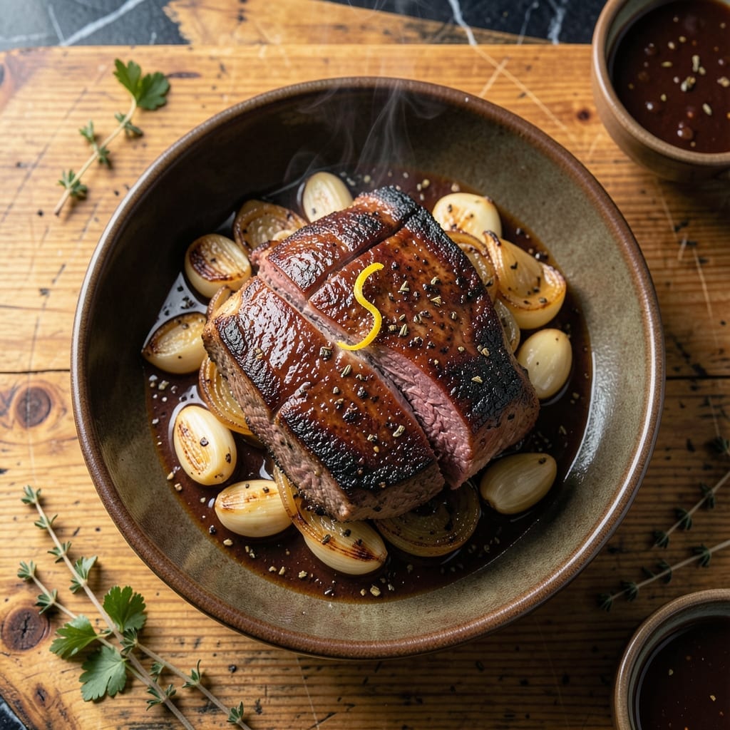 Recipe For Poor Man's Prime Rib: Slow-Roasted Beefy Richness Recipe For Poor Man's Prime Rib: Slow-Roasted Beefy Richness