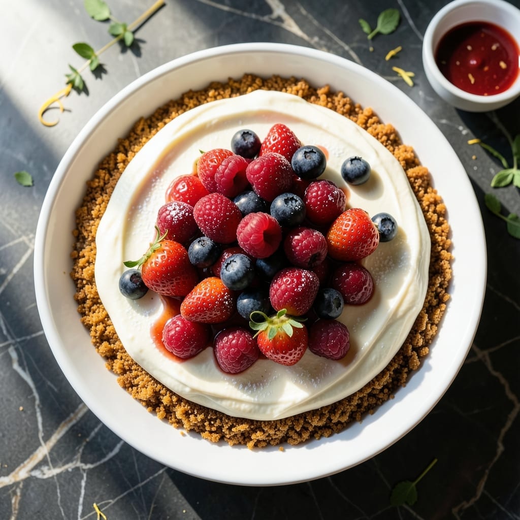 Cheesecake Recipe With Berries: Velvety Cream With Fresh Fruit Swirl Cheesecake Recipe With Berries: Velvety Cream With Fresh Fruit Swirl