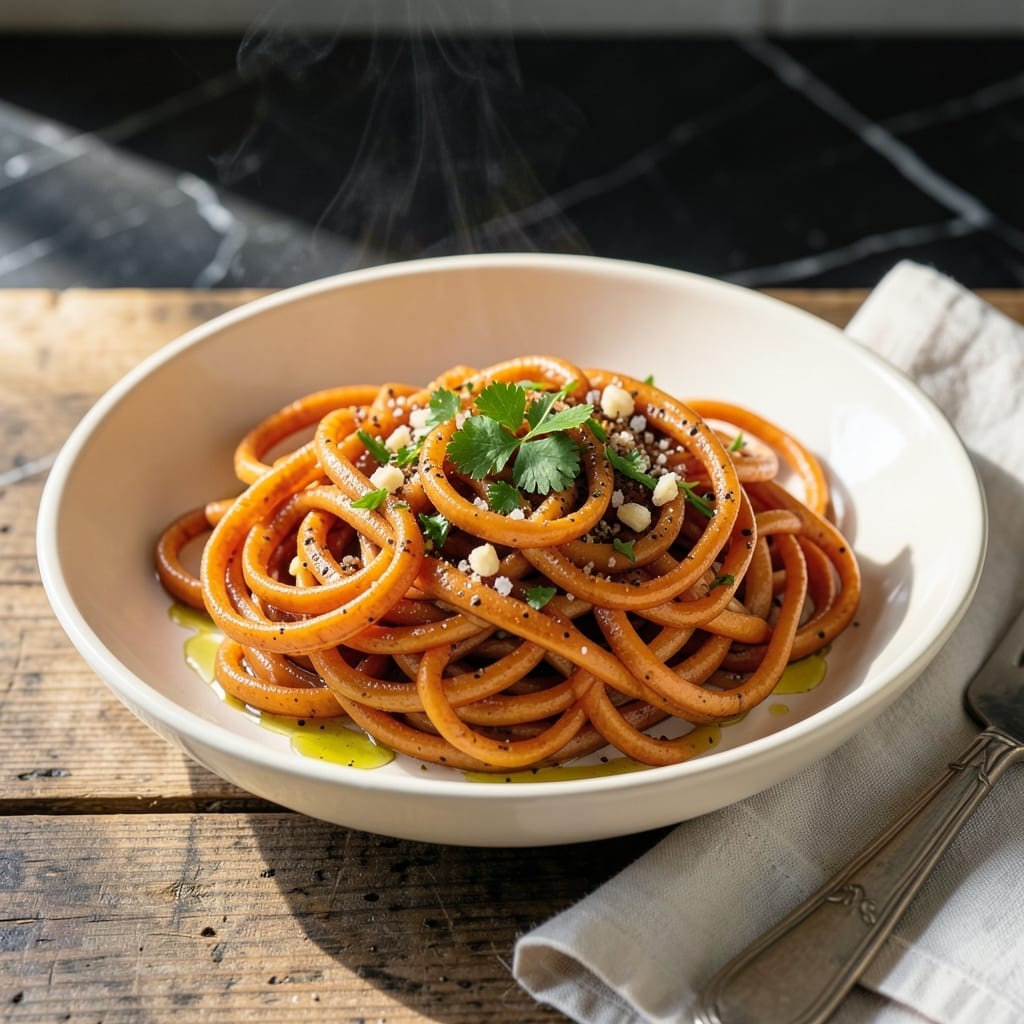 Sweet Potato Noodles Recipe Easy: Spiralized Sweetness in 15 Minutes