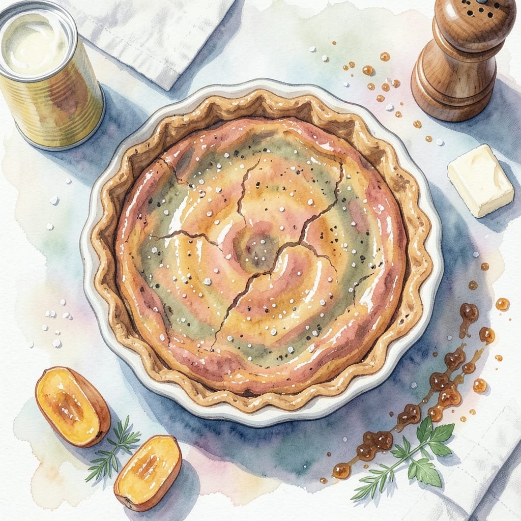 Sweet Potato Pie Recipe Canned Yams: Spiced Custard in a Flaky Crust