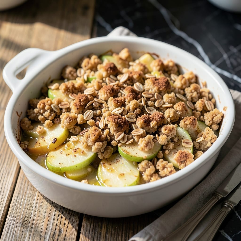 Apple Crumble Recipe Low Sugar: Warm Spiced Oats With Less Sweetness Apple Crumble Recipe Low Sugar: Warm Spiced Oats With Less Sweetness