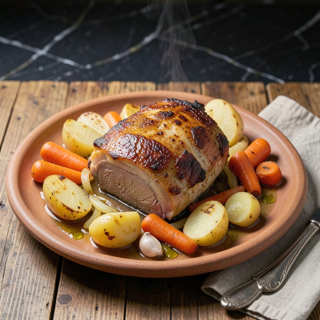 Pork Roast Slow Cooker Recipe With Potatoes and Carrots: Set-It-and-Forget-It Meal