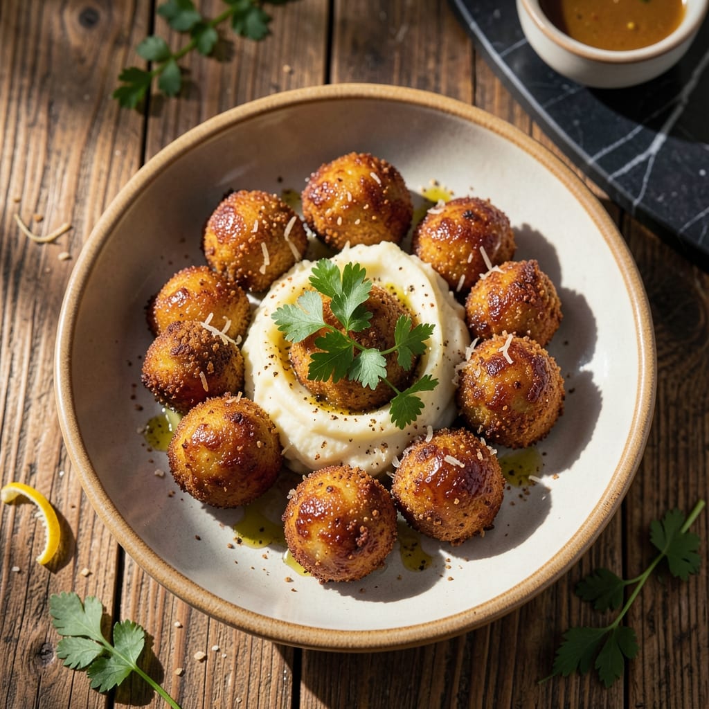 Potato Balls Recipe Without Breadcrumbs: Crispy Bites With Almond Flour Coating Potato Balls Recipe Without Breadcrumbs: Crispy Bites With Almond Flour Coating