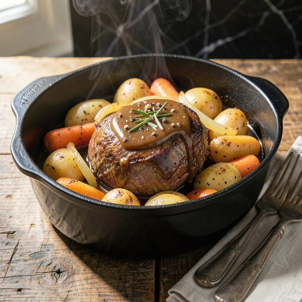 Pot Roast Oven Recipe With Potatoes And Carrots: Slow-Braised Comfort in One Pan Pot Roast Oven Recipe With Potatoes And Carrots: Slow-Braised Comfort in One Pan