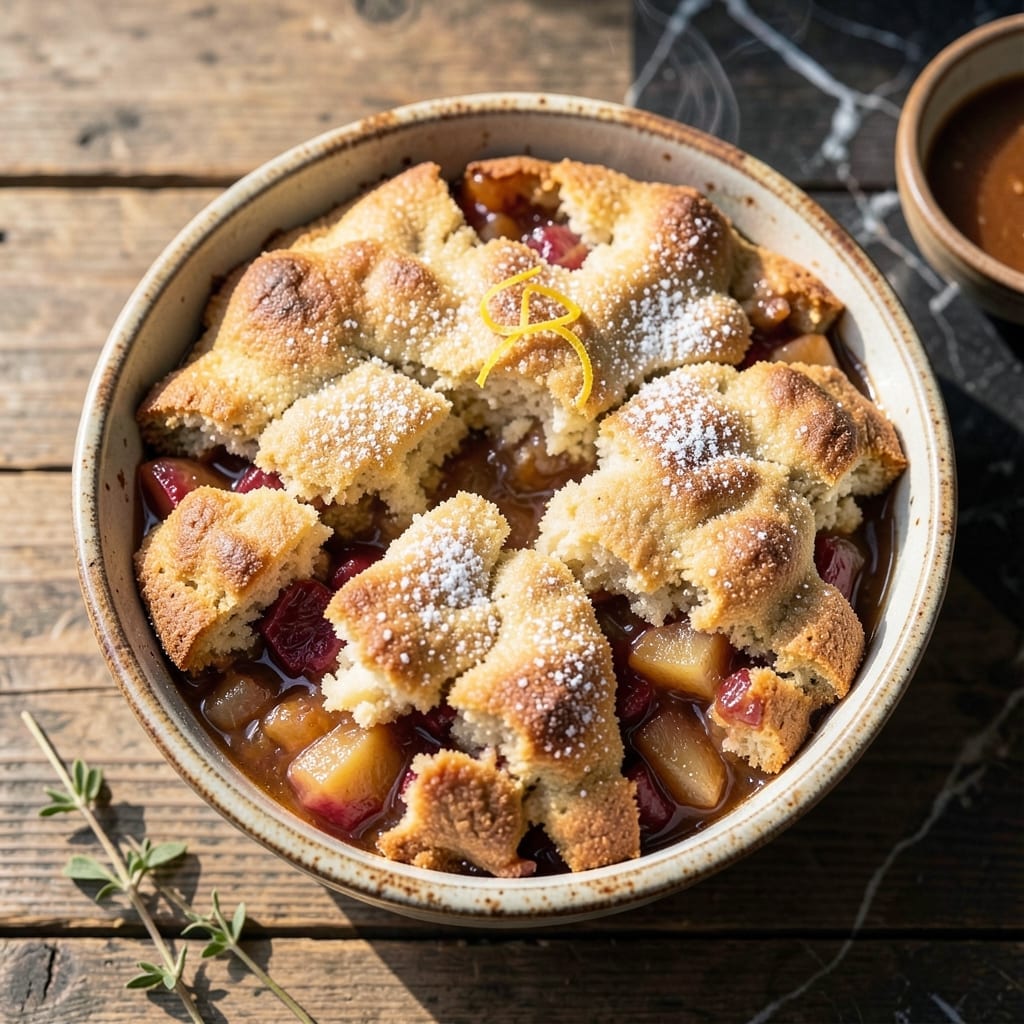 Apple Cobbler Recipe With Canned Apples: Warm Spiced Filling Under Flaky Biscuit Topping