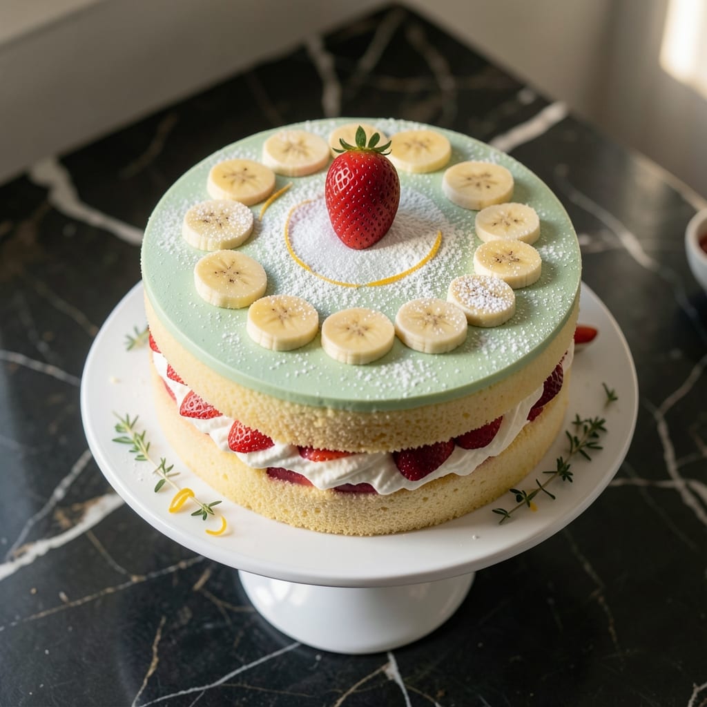 Princess Cake Recipe With Strawberries And Bananas: Royal Layers of Fresh Fruit Elegance