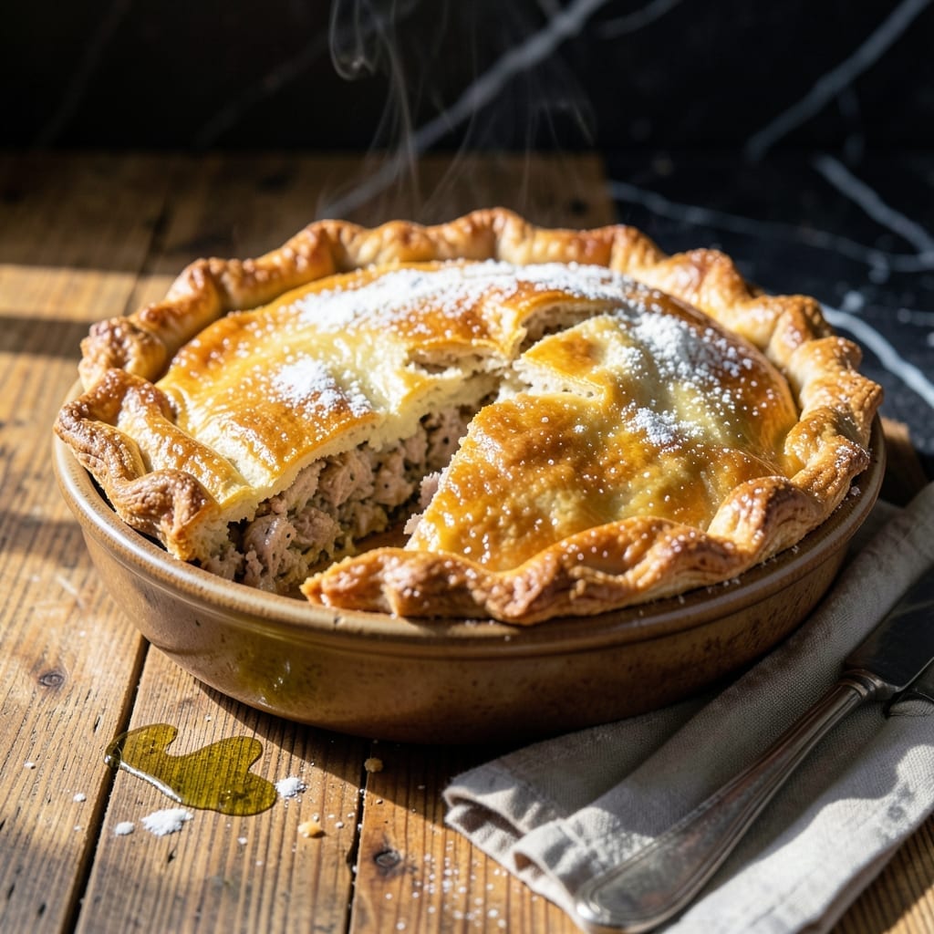 Turkey Pie Recipe Without Vegetables: Rich and Savory Meat-Filled Delight
