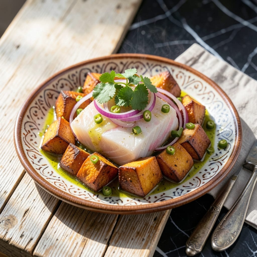 Peruvian Ceviche Recipe Sweet Potato: Citrus-Marinated Freshness with Roasted Sweet Potatoes Peruvian Ceviche Recipe Sweet Potato: Citrus-Marinated Freshness with Roasted Sweet Potatoes