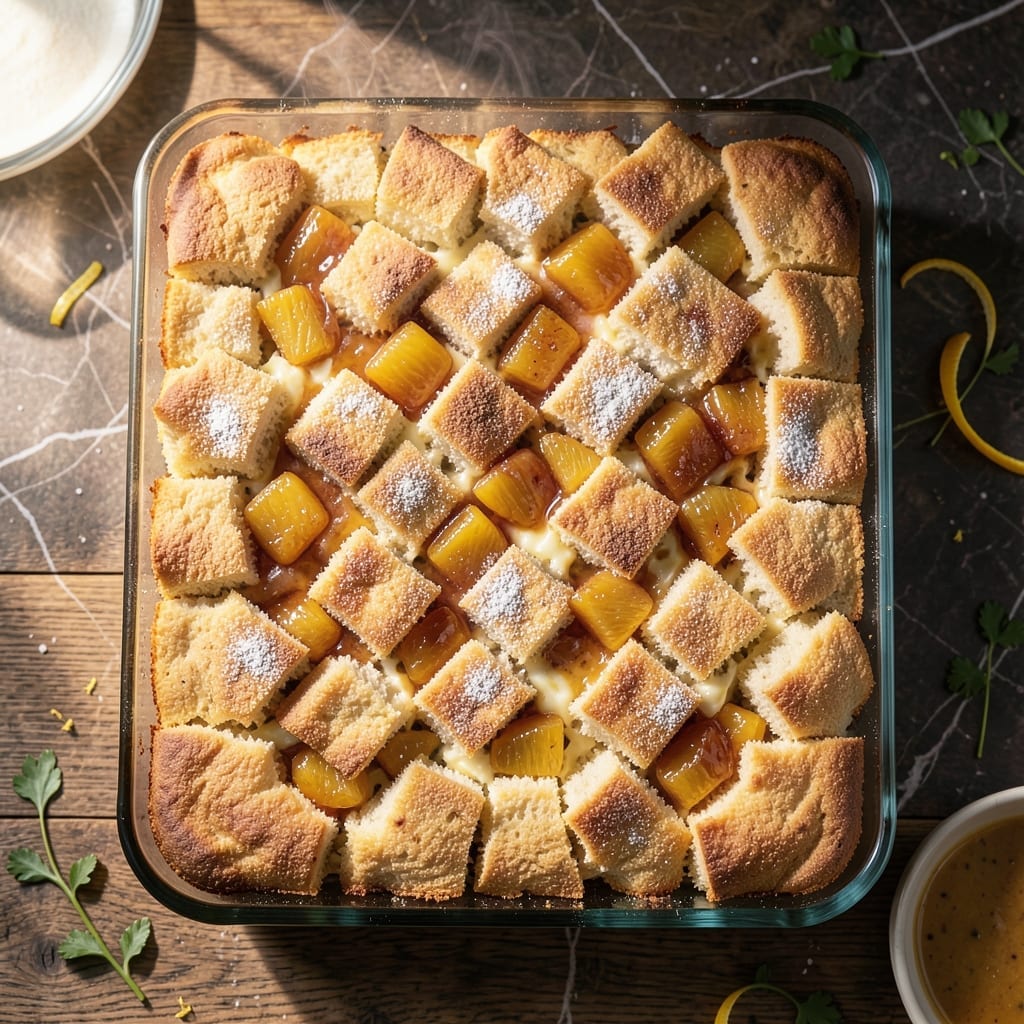 Pineapple Casserole Recipe With Bread Cubes: Southern Sweetness With Buttery Crunch