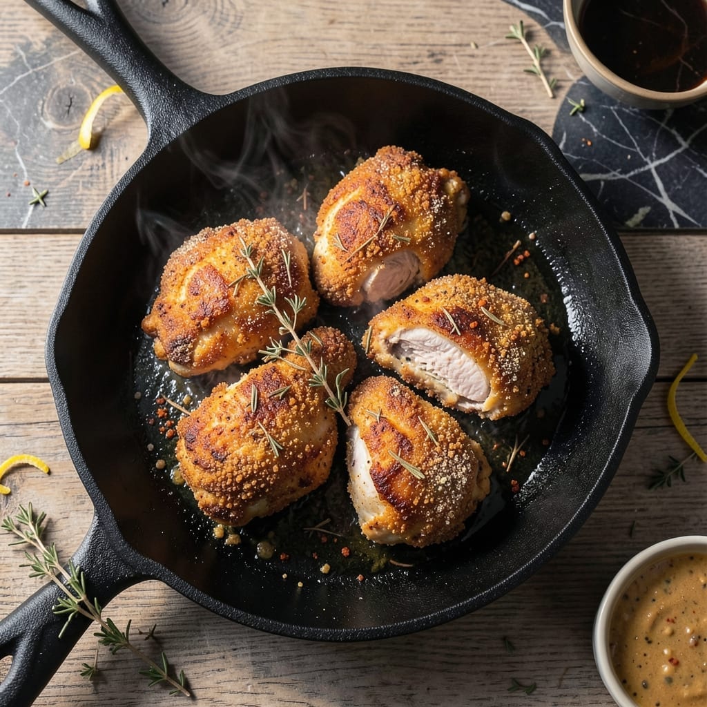 Fried Chicken Recipe in Frying Pan: Crispy Golden Crust With Juicy Centers Fried Chicken Recipe in Frying Pan: Crispy Golden Crust With Juicy Centers