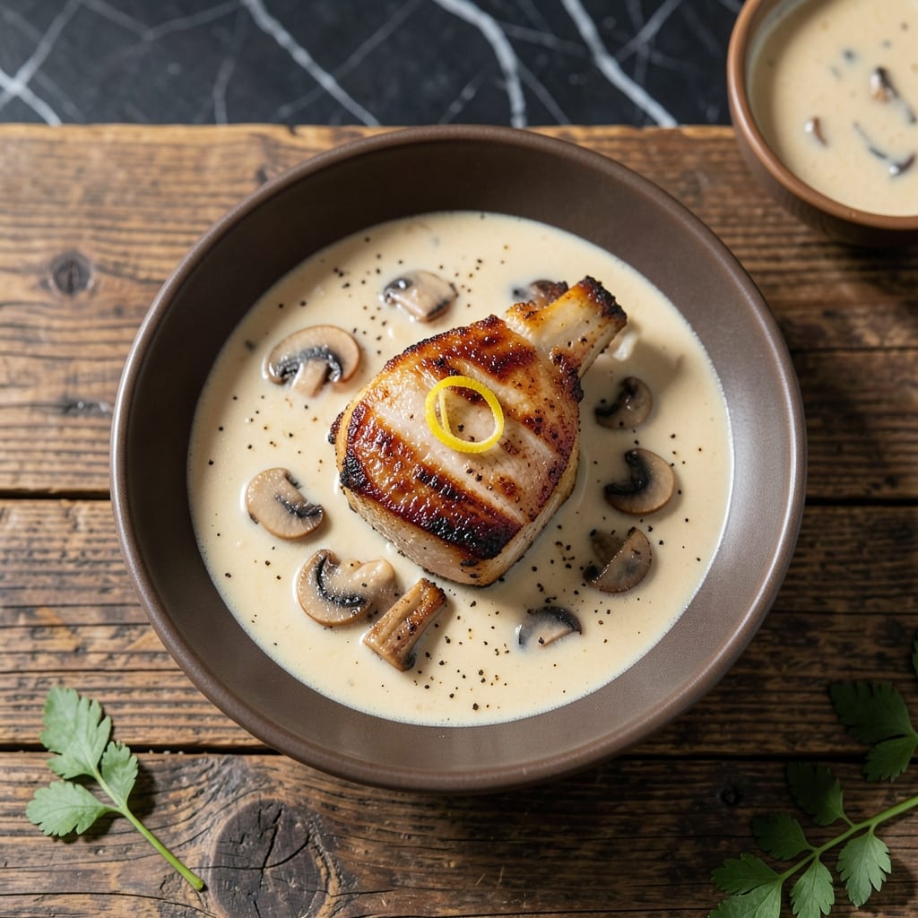 Pork Chop and Cream of Mushroom Soup Recipe in Oven: Tender Pork in Savory Sauce Pork Chop and Cream of Mushroom Soup Recipe in Oven: Tender Pork in Savory Sauce