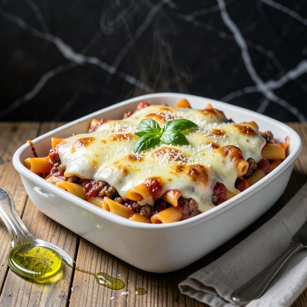 Baked Ziti Recipe Once Upon a Chef: Three-Cheese Layers in One Pan Baked Ziti Recipe Once Upon a Chef: Three-Cheese Layers in One Pan