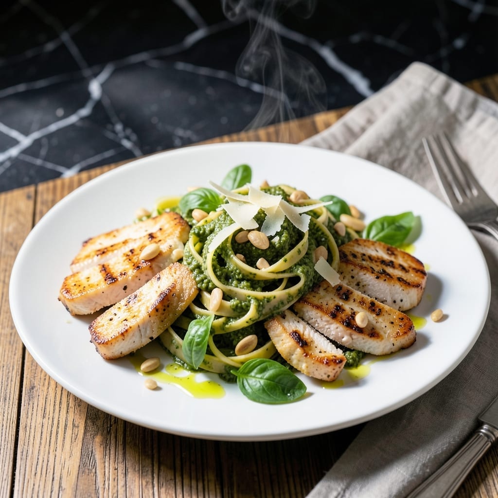 Chicken Pasta Recipe Pesto: Fresh Basil Creaminess With Tender Chicken Chicken Pasta Recipe Pesto: Fresh Basil Creaminess With Tender Chicken
