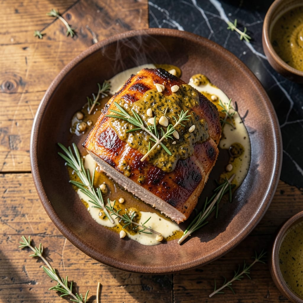 Pork Loin Roast Recipe Mustard: Herb-Crusted with Golden Brown Finish Pork Loin Roast Recipe Mustard: Herb-Crusted with Golden Brown Finish