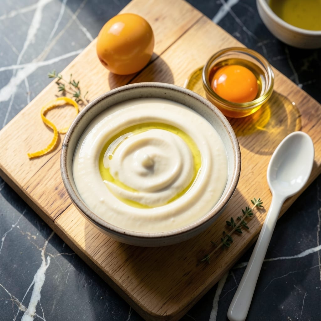 Homemade Mayonnaise Recipe With Olive Oil: Rich Emulsion in 5 Minutes Homemade Mayonnaise Recipe With Olive Oil: Rich Emulsion in 5 Minutes