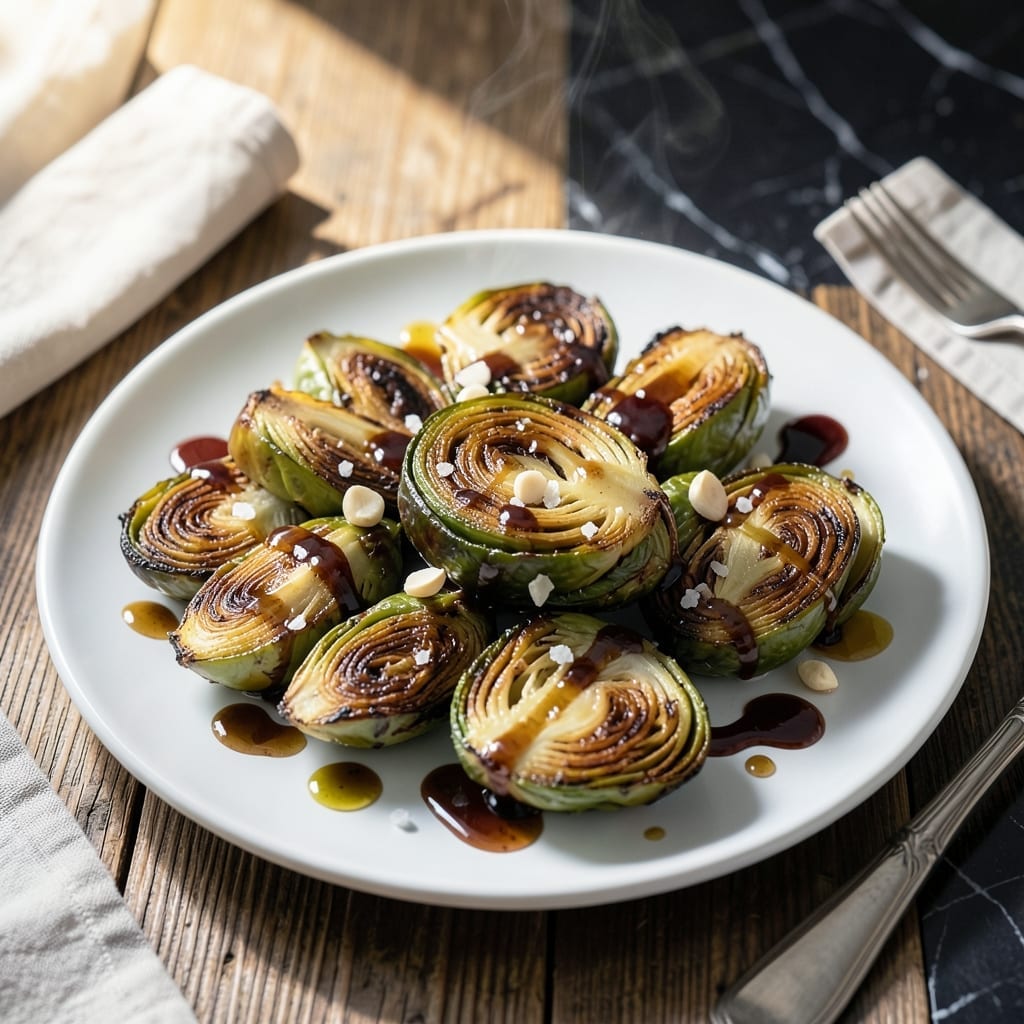 Brussels Sprout Recipe: Crispy Roasted Bites With Balsamic Glaze Brussels Sprout Recipe: Crispy Roasted Bites With Balsamic Glaze