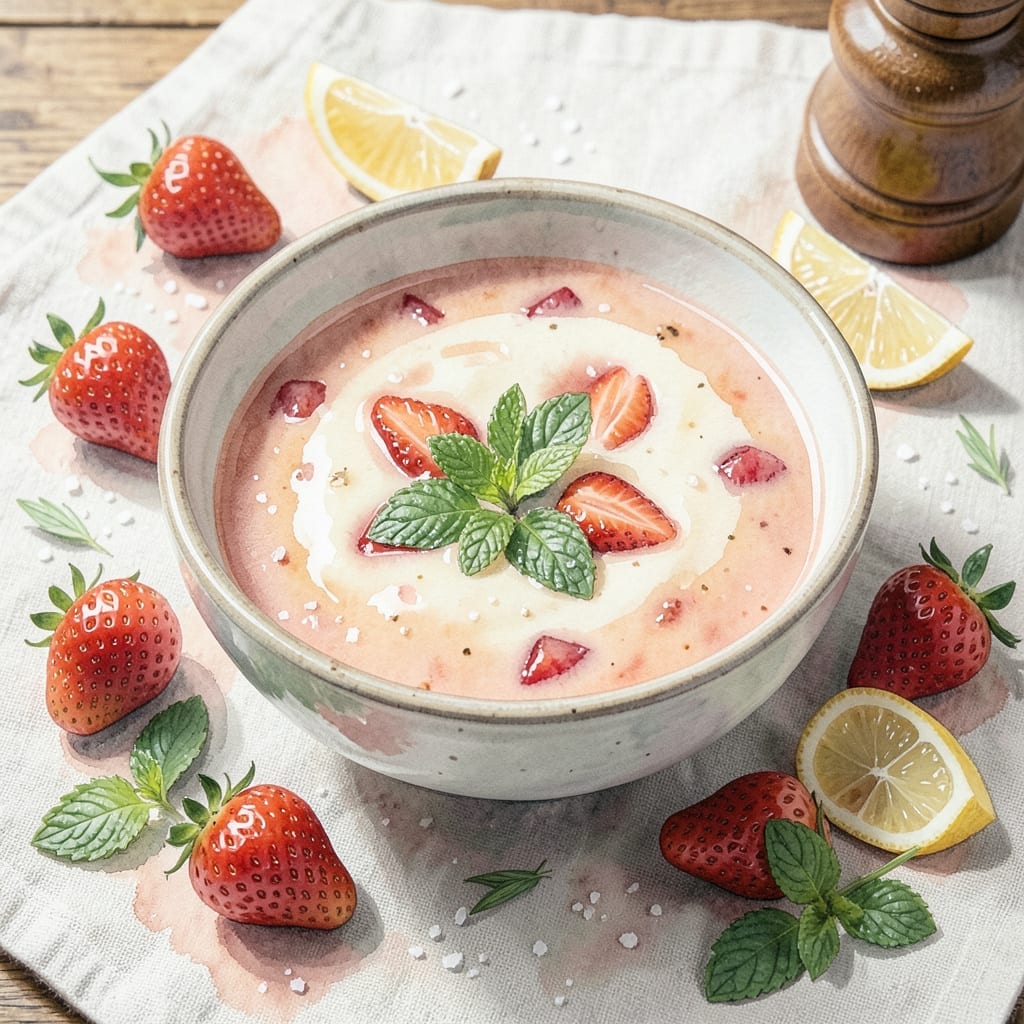 Recipe for Strawberry Soup: Chilled Summer Bliss in a Bowl Recipe for Strawberry Soup: Chilled Summer Bliss in a Bowl