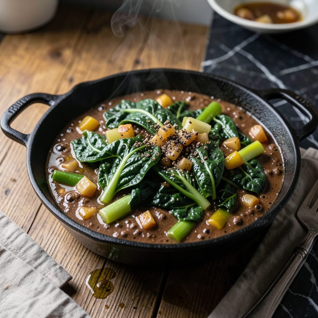Recipe for Gumbo Greens: Southern Collards with Smoky Depth