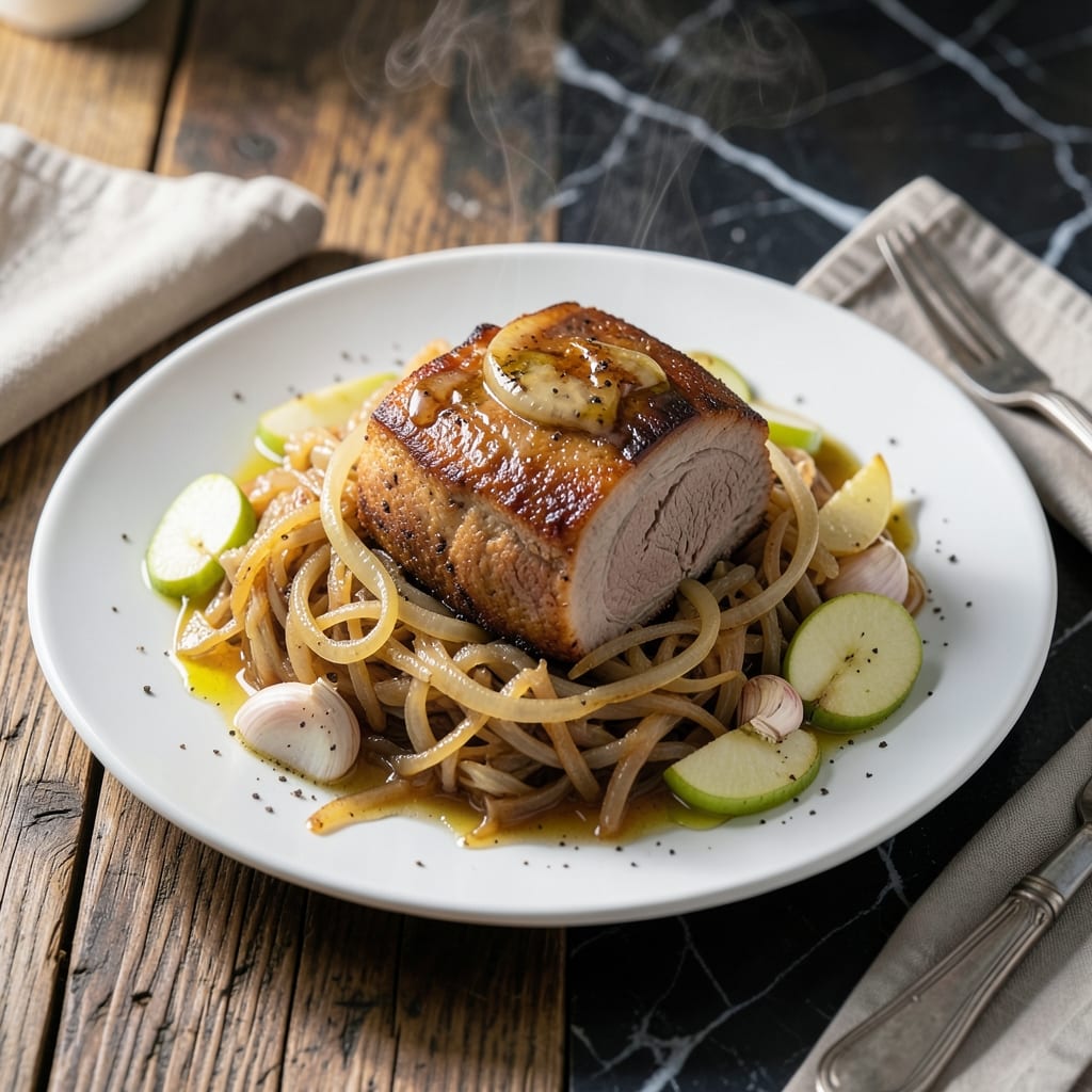 Pork and Sauerkraut Recipe With Apples: German-Inspired One-Pot Meal Pork and Sauerkraut Recipe With Apples: German-Inspired One-Pot Meal